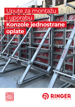 Upute Konzole jednostrane oplate