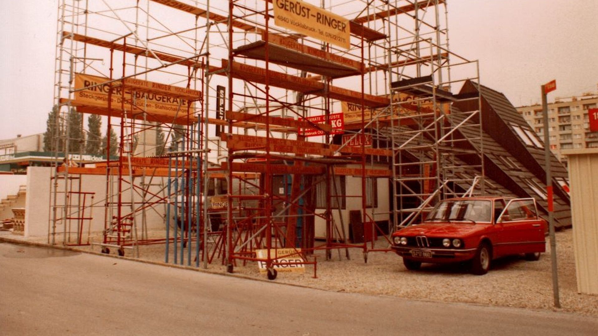 Altes Gerüst aus den Anfangszeiten