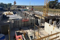 RINGER wall and slab formwork on site