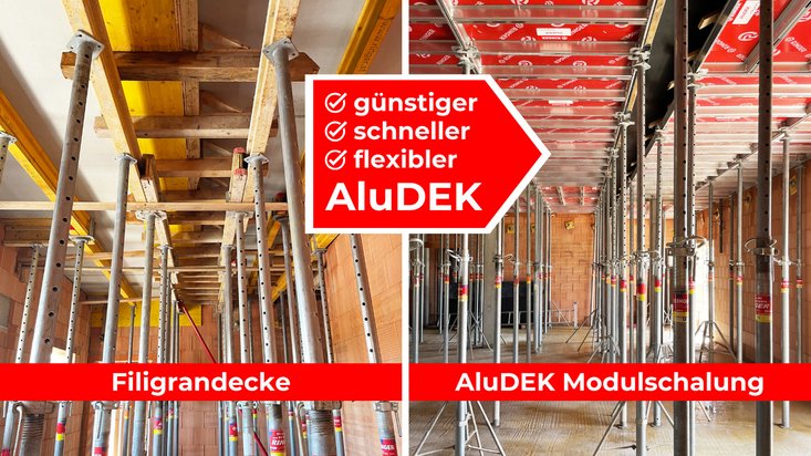 AluDEK ist günstiger, schneller und flexibler als Filigrandecke