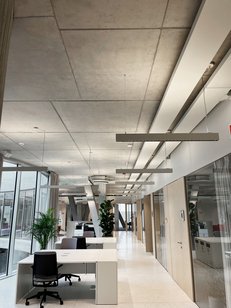 Sichtbetondecke geschalt mit AluDEK Handschalung