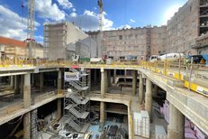 RINGER Modulbautreppe Baustelle MedUni Campus Mariannengasse 