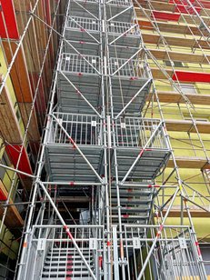 14 floors at a height of 42 metres