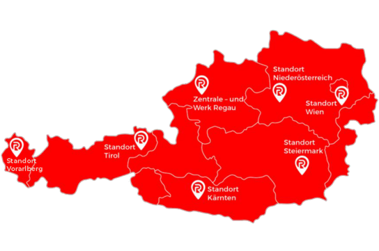 österreich karte ringer gmbh standorte 