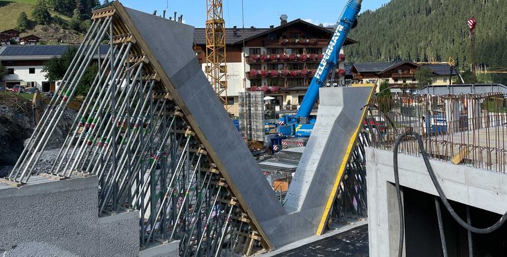 Liftstützen Schalung Kieserlbahn