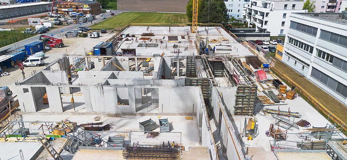 Food retail construction project using RINGER formwork