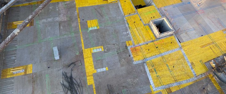 AluDEK Deckenschalung Ausgleich mit Schalungsplatten