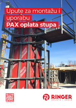 Upute za montažu i uporabu PAX oplata stupa