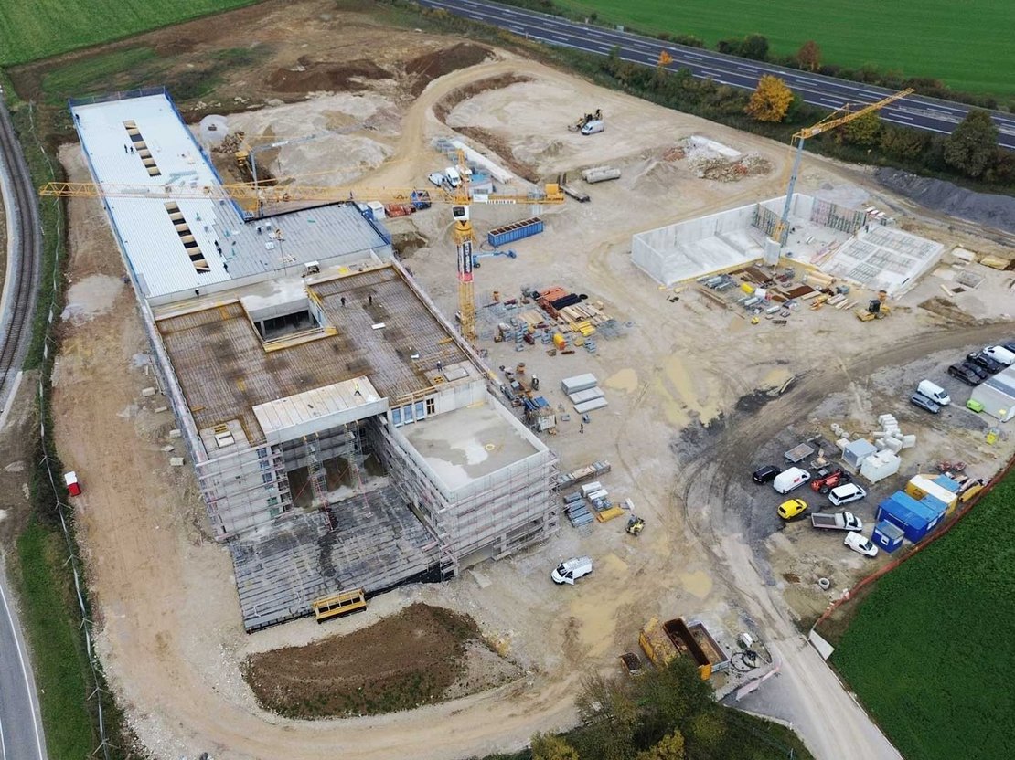 Wandschalung und Deckenschalung neue Firmenzentrale ETZI-Group