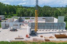 Landwirtschaftliche Maschinenhalle geschalt mit Master PRO von RINGER