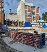 Wärmespeicher Fundamentschalung Stahl Master