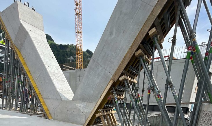 Liftstützen Schalung Kieserlbahn
