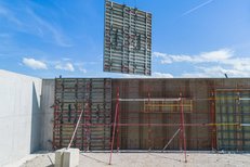 Positionierung der Master PRO Elementverbunde per Kran