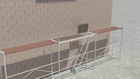 Ringer Doppelgeländer und Schnellbaugerüst