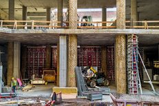 RINGER Alu Master wall formwork at construction site MedUni Campus Mariannengasse