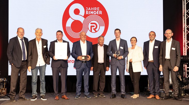 Ehrung anlässlich des 80 Jahre Firmenjubiläums von RINGER