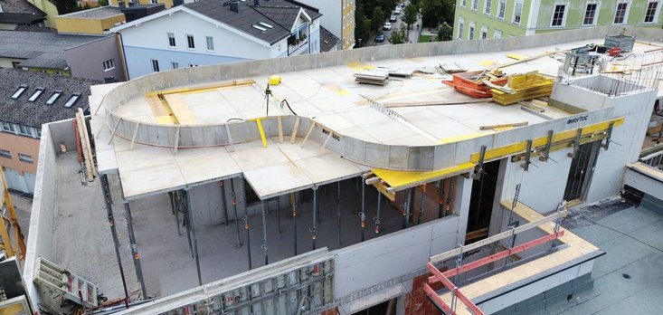 AluDEK Deckenschalung bei Wohnbauprojekt "Am Graben 4"