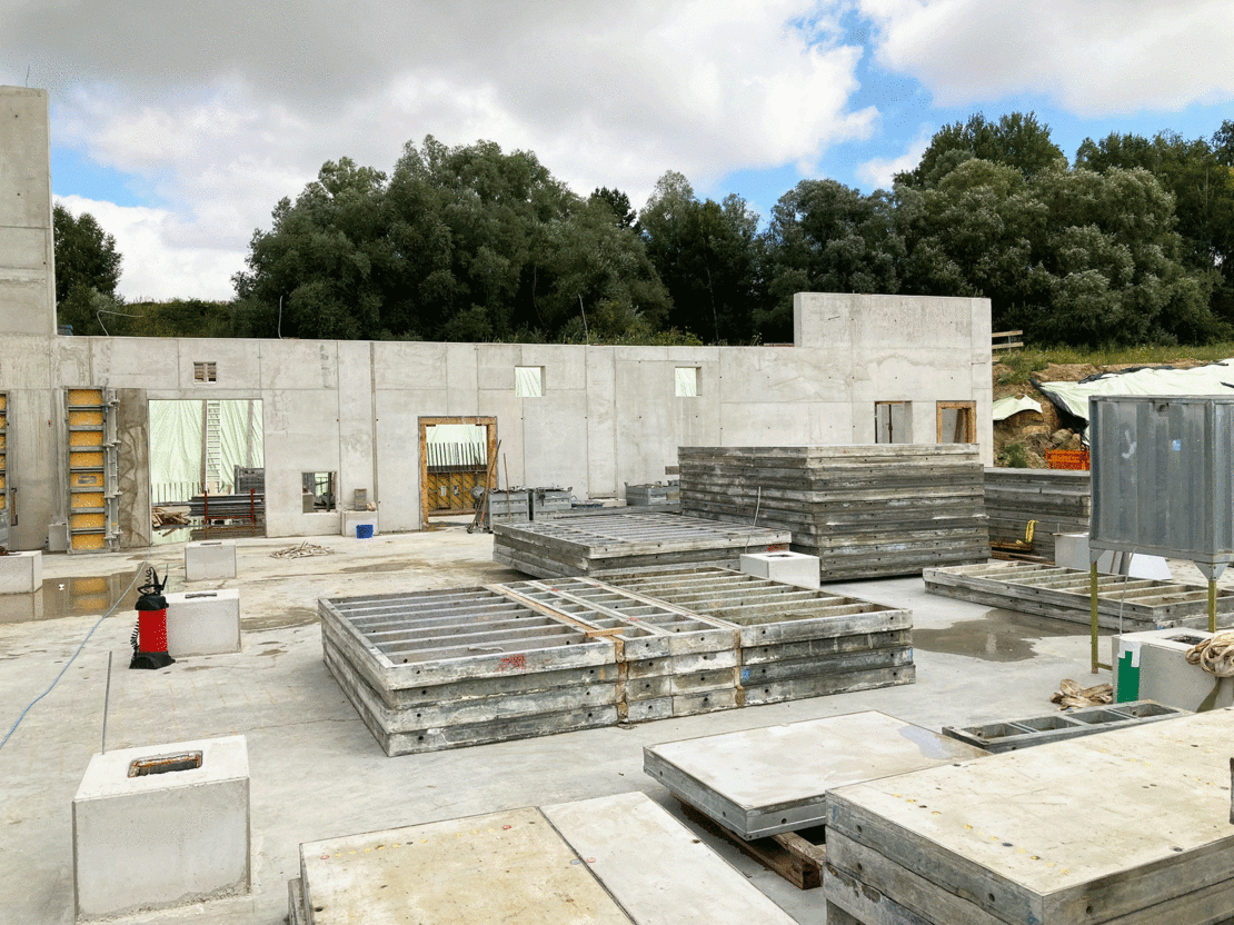 stahlrahmenschalung für biogasanlage bei ringer 