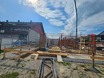 Gradbišče Zdravstveni center Podpeč Armatura in priprava betonske konstrukcije na gradbišču Večnamenskega zdravstvenega centra Podpeč