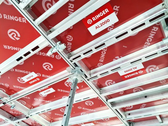 Problemlose Kombination von Wandschalung AL2000 und Deckenschalung AluDEK von Ringer GmbH