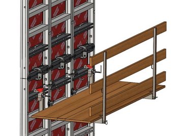 Betonierbuehne einhaengen 