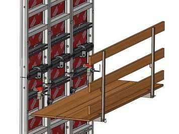 Betonierbuehne einhaengen