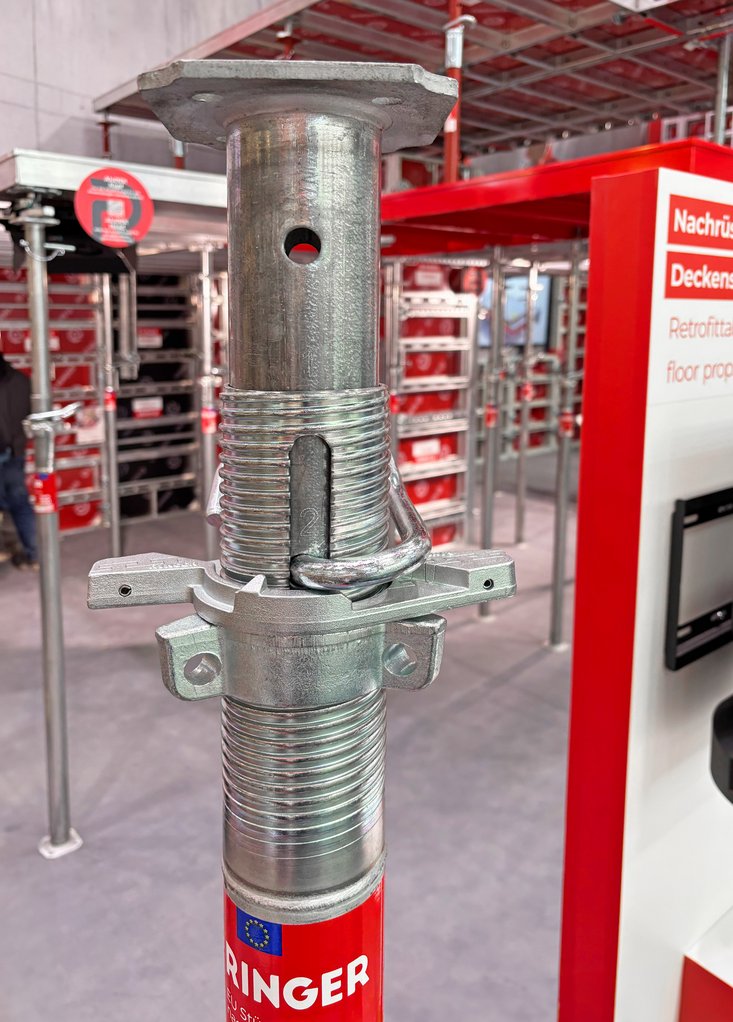 Nachrüstbare Schnellabsenkung für Deckenstützen