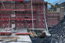 Stahl Master Wandschalung Liftstützen Kieserlbahn