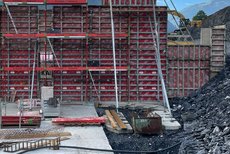 Stahl Master Wandschalung Liftstützen Kieserlbahn