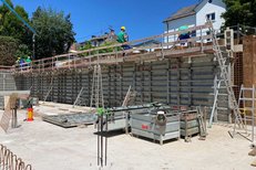 Master PRO wall formwork with concreting table