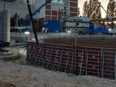 Wärmespeicher Fundamentschalung Betonierarbeiten