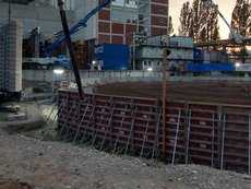 Wärmespeicher Fundamentschalung Betonierarbeiten