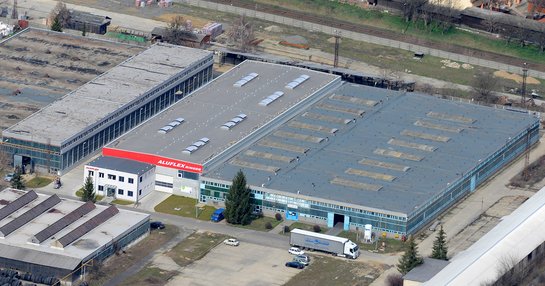 Firmengelände Aluflex in Ungarn