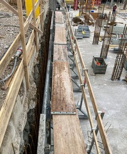 RINGER Betonierbühne bei Wohnbauprojekt "Am Graben 4"