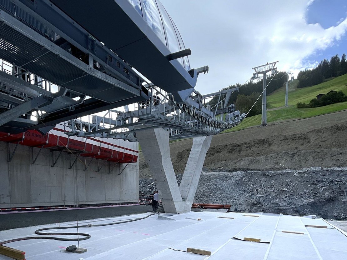 Liftstützenschalung RINGER Stahl Master bei Kieserlbahn Großarl