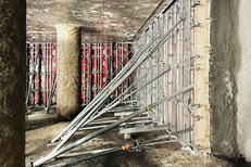 RINGER AL2000 Wandschalung Baustelle MedUni Campus Mariannengasse