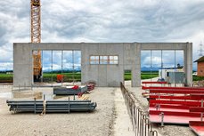 Sichtbetonergebnis der RINGER Master PRO Stahlrahmenschalung