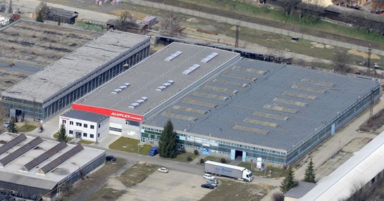 Firmengelände Aluflex in Ungarn