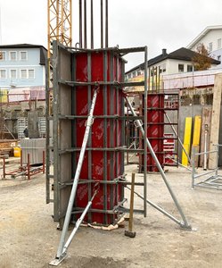 PAX Säulenschalung bei Wohnbauprojekt "Am Graben 4"