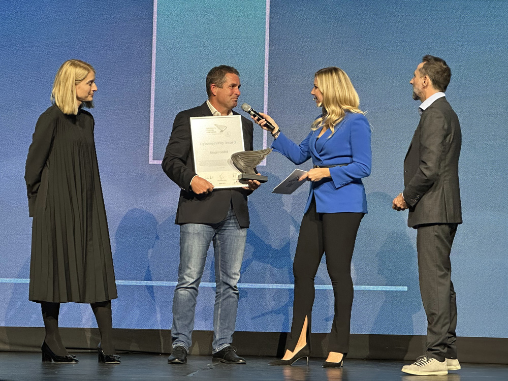 Cybersecurity Award Übergabe