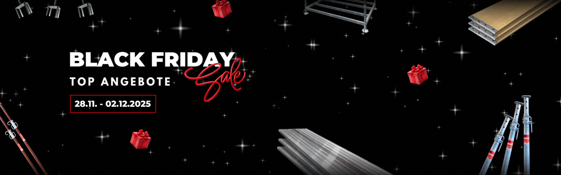 Black Friday bei RINGER - Zubehör für Schalung und Gerüst